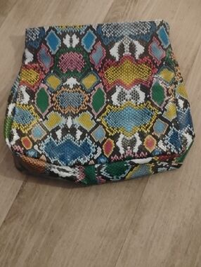 ASOS Multicolor Snake-Print Clutch Bag✨